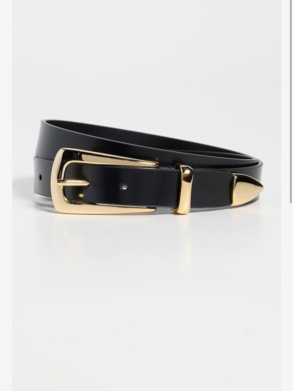 Favorite Daughter The Statement Belt Black with Gold